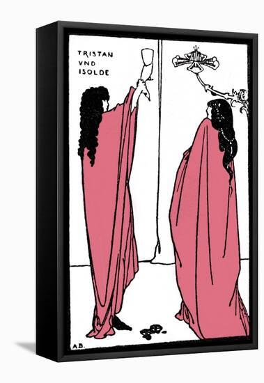 Richard Wagner 's Tristan and Isolde-Aubrey Beardsley-Framed Premier Image Canvas