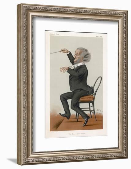 Richard Wagner the German Musician Conducts-Spy (Leslie M. Ward)-Framed Photographic Print