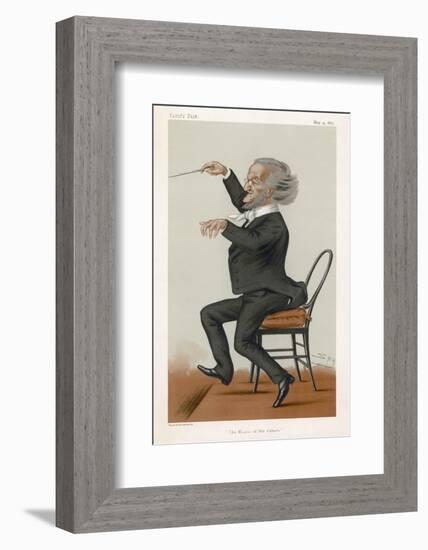 Richard Wagner the German Musician Conducts-Spy (Leslie M. Ward)-Framed Photographic Print