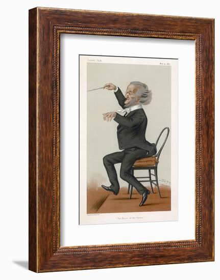 Richard Wagner the German Musician Conducts-Spy (Leslie M. Ward)-Framed Photographic Print