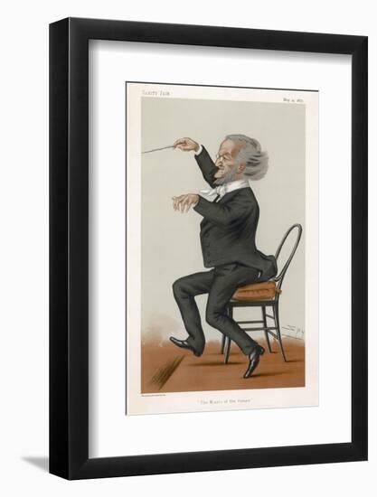 Richard Wagner the German Musician Conducts-Spy (Leslie M. Ward)-Framed Photographic Print