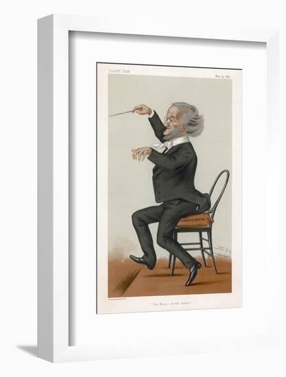 Richard Wagner the German Musician Conducts-Spy (Leslie M. Ward)-Framed Photographic Print