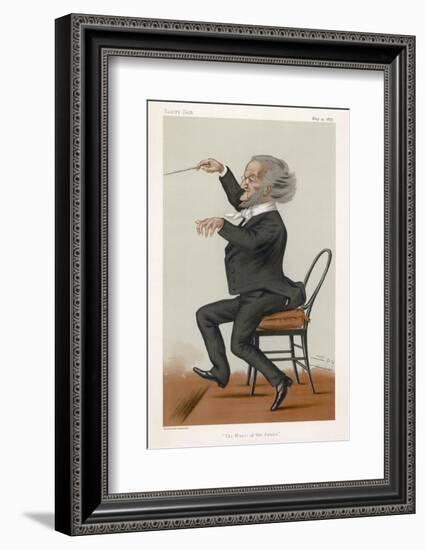 Richard Wagner the German Musician Conducts-Spy (Leslie M. Ward)-Framed Photographic Print