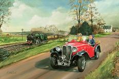 The First Lap - 1967, British Grand Prix at Silverstone, 1986 (Oil on Canvas)-Richard Wheatland-Giclee Print