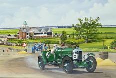 Duel at Pontlieu, Le Mans, 1930 (W/C & Gouache on Board)-Richard Wheatland-Giclee Print