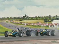 Duel at Pontlieu, Le Mans, 1930 (W/C & Gouache on Board)-Richard Wheatland-Giclee Print