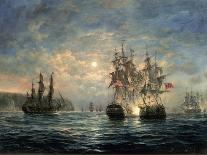 Engagement Between the "Bonhomme Richard" and the "Serapis" Off Flamborough Head, 1779-Richard Willis-Giclee Print