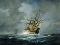 Engagement Between the "Bonhomme Richard" and the "Serapis" Off Flamborough Head, 1779-Richard Willis-Giclee Print