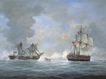 Engagement Between the "Bonhomme Richard" and the "Serapis" Off Flamborough Head, 1779-Richard Willis-Framed Giclee Print