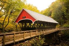 Flume Covered Bridge-Richard Wong-Photographic Print