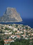 View over the Town of Calpe to the Rocky Headland of Penon De Ifach in Valencia, Spain-Richardson Rolf-Photographic Print