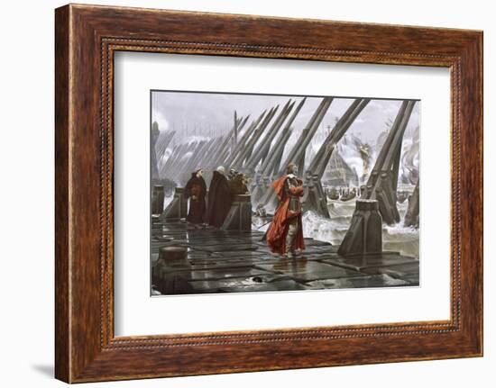 Richelieu Besieges la Rochelle-Henri Motte-Framed Photographic Print