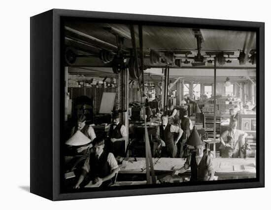 Richmond Backus Co. Print Shop, Detroit, Mich.-null-Framed Stretched Canvas