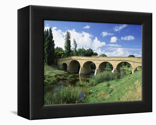 Richmond Bridge, Built in 1823, and the Oldest Road Bridge in Australia, Tasmania, Australia-G Richardson-Framed Premier Image Canvas