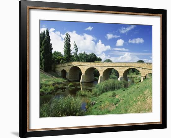 Richmond Bridge, Built in 1823, and the Oldest Road Bridge in Australia, Tasmania, Australia-G Richardson-Framed Photographic Print