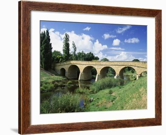 Richmond Bridge, Built in 1823, and the Oldest Road Bridge in Australia, Tasmania, Australia-G Richardson-Framed Photographic Print