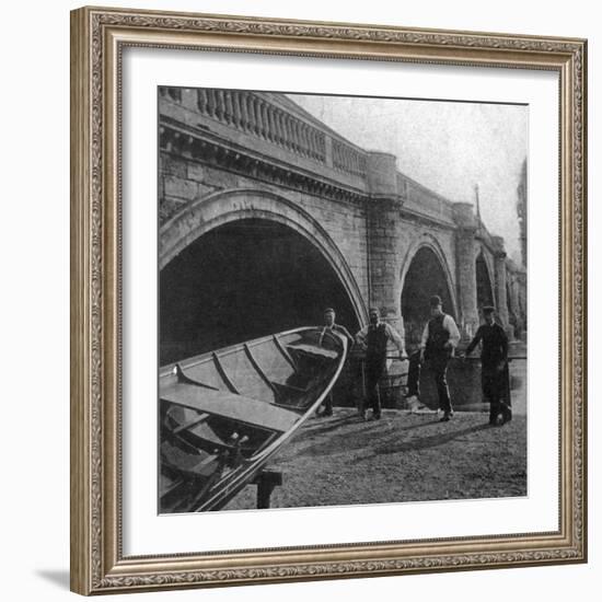 Richmond Bridge, London, Early 20th Century-null-Framed Photographic Print