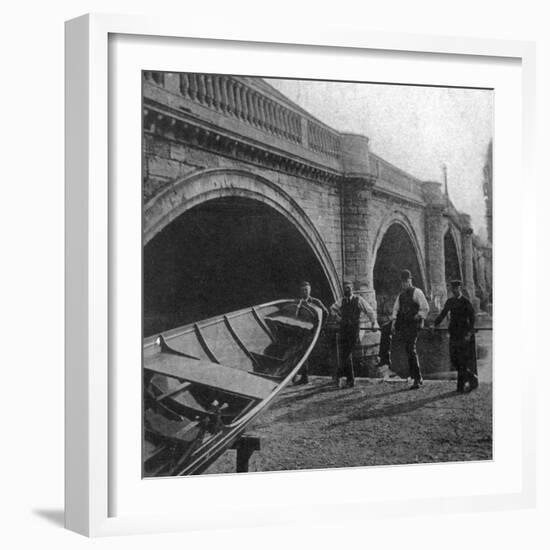 Richmond Bridge, London, Early 20th Century-null-Framed Photographic Print