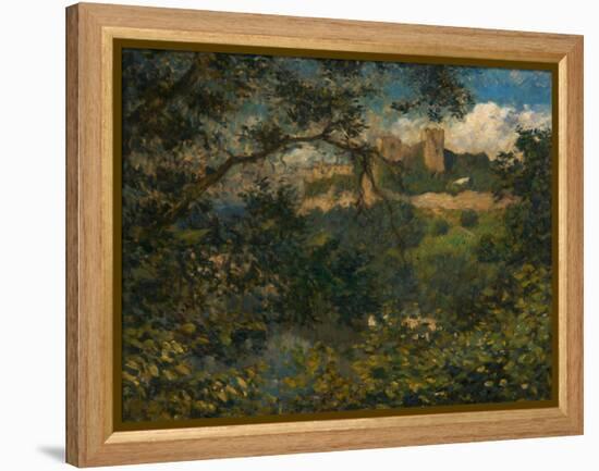 Richmond Castle Through the Trees, North Yorkshire, C.1939-Philip Wilson Steer-Framed Premier Image Canvas