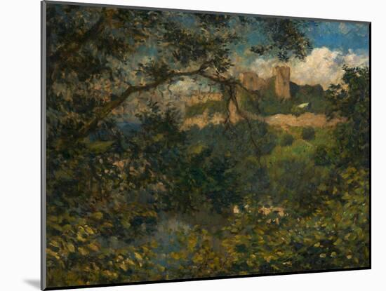 Richmond Castle Through the Trees, North Yorkshire, C.1939-Philip Wilson Steer-Mounted Giclee Print