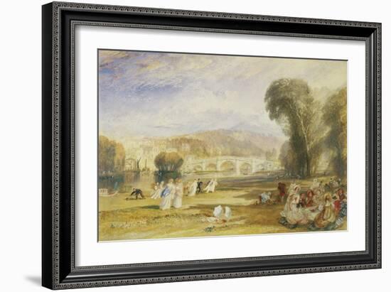 Richmond Hill and Bridge, Surrey, C.1831-J. M. W. Turner-Framed Giclee Print