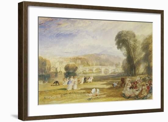 Richmond Hill and Bridge, Surrey, C.1831-J. M. W. Turner-Framed Giclee Print