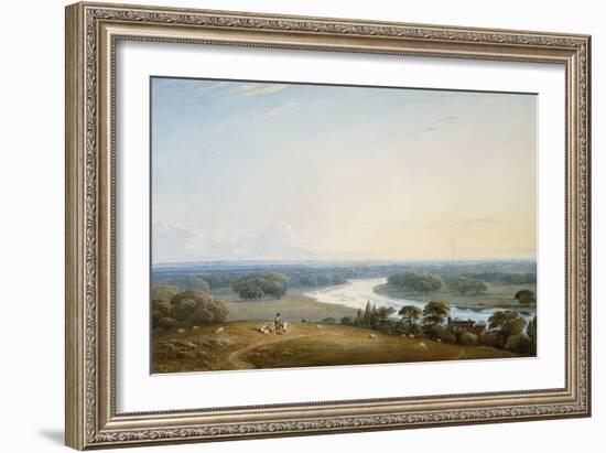 Richmond Hill, Surrey, 1834-John Varley-Framed Giclee Print