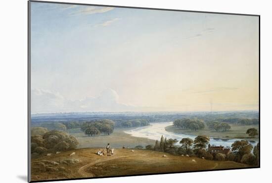 Richmond Hill, Surrey, 1834-John Varley-Mounted Giclee Print