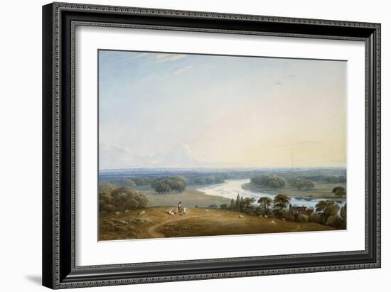 Richmond Hill, Surrey, 1834-John Varley-Framed Giclee Print