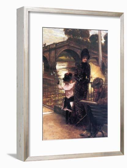 Richmond on the Thames-James Tissot-Framed Art Print