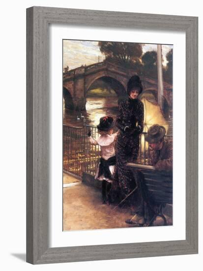 Richmond on the Thames-James Tissot-Framed Art Print