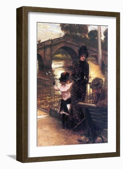 Richmond on the Thames-James Tissot-Framed Art Print