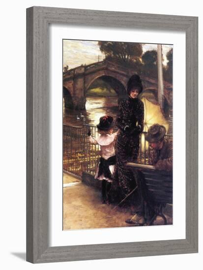 Richmond On The Thames-James Tissot-Framed Art Print