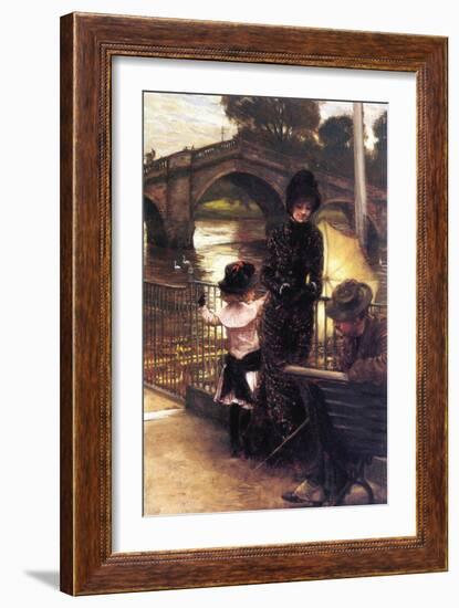 Richmond On The Thames-James Tissot-Framed Art Print