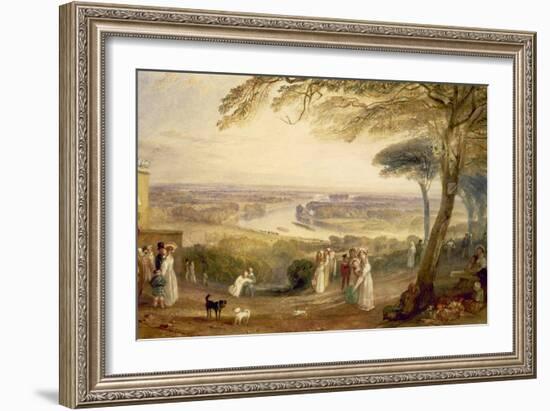 Richmond Terrace, Surrey, Summer, 1836-J. M. W. Turner-Framed Giclee Print