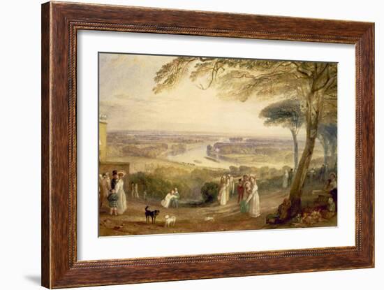 Richmond Terrace, Surrey, Summer, 1836-J. M. W. Turner-Framed Giclee Print