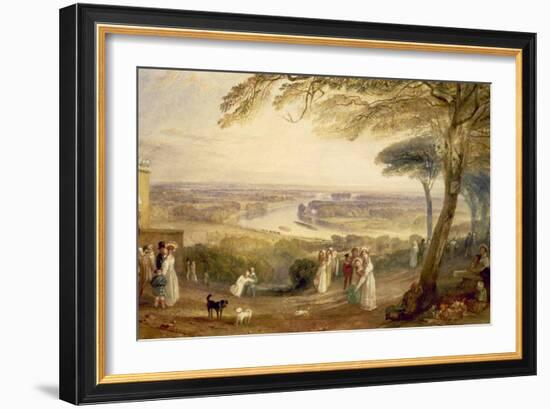 Richmond Terrace, Surrey, Summer, 1836-J. M. W. Turner-Framed Giclee Print