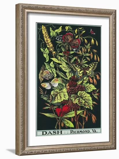 Richmond, Virginia, Dash Brand Tobacco Label-Lantern Press-Framed Art Print