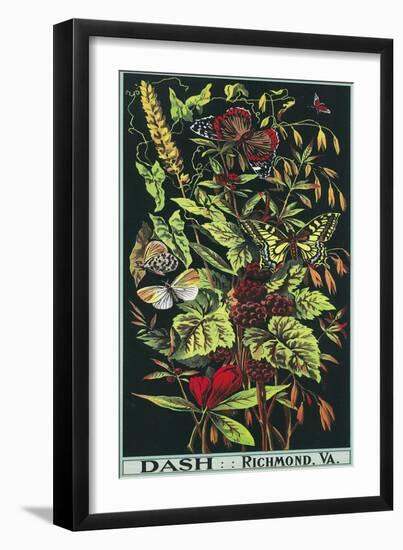 Richmond, Virginia, Dash Brand Tobacco Label-Lantern Press-Framed Art Print