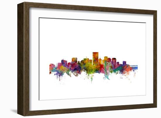 Richmond Virginia Skyline-Michael Tompsett-Framed Art Print