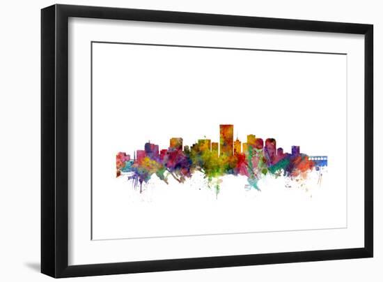 Richmond Virginia Skyline-Michael Tompsett-Framed Art Print