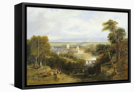 Richmond, Yorkshire (Oil on Canvas)-Thomas Miles Richardson-Framed Premier Image Canvas