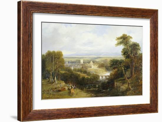 Richmond, Yorkshire (Oil on Canvas)-Thomas Miles Richardson-Framed Giclee Print