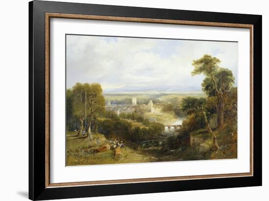 Richmond, Yorkshire (Oil on Canvas)-Thomas Miles Richardson-Framed Giclee Print