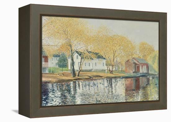 Richmondtown Pond, Richmondtown, Staten Island, 1995-Anthony Butera-Framed Premier Image Canvas