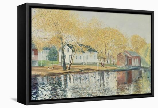 Richmondtown Pond, Richmondtown, Staten Island, 1995-Anthony Butera-Framed Premier Image Canvas