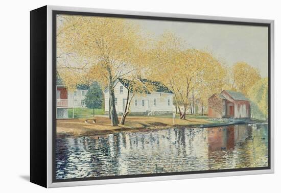 Richmondtown Pond, Richmondtown, Staten Island, 1995-Anthony Butera-Framed Premier Image Canvas