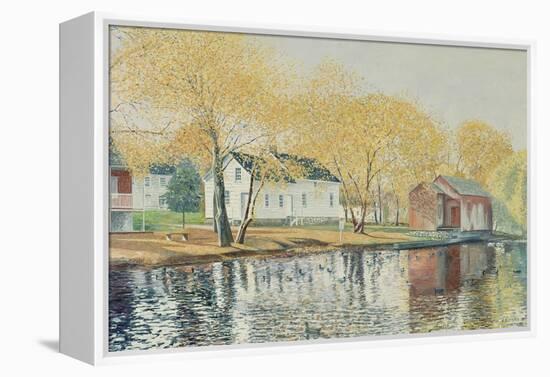 Richmondtown Pond, Richmondtown, Staten Island, 1995-Anthony Butera-Framed Premier Image Canvas