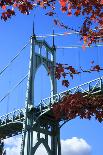 Oregon, Portland, Cathedral Park, St. John's Bridge-Rick A^ Brown-Photographic Print