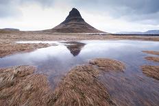 Reflection of Kirkjufell mountain on the Snaefellsnes Peninsula, Iceland-Rick Daley-Framed Photographic Print